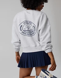 OFFLINE By Aerie x USTA Foundation Cloud Fleece Crewneck Sweatshirt