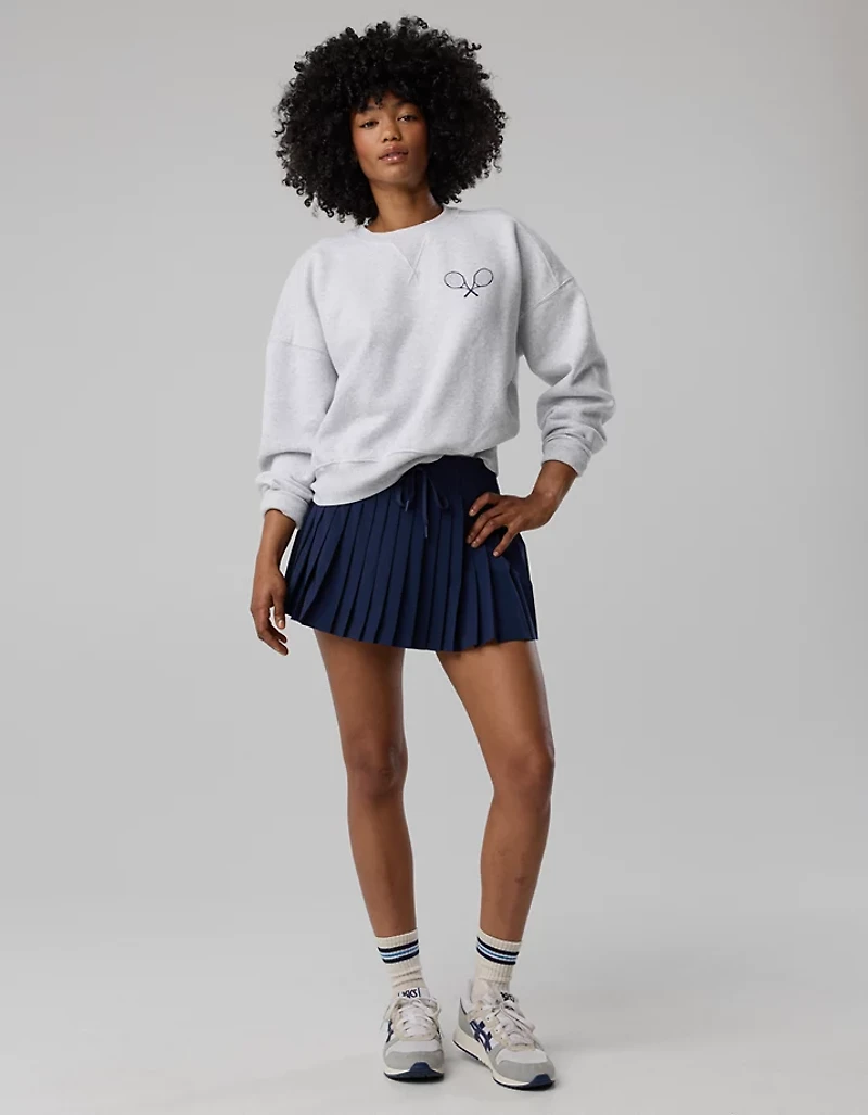 OFFLINE By Aerie x USTA Foundation Cloud Fleece Crewneck Sweatshirt