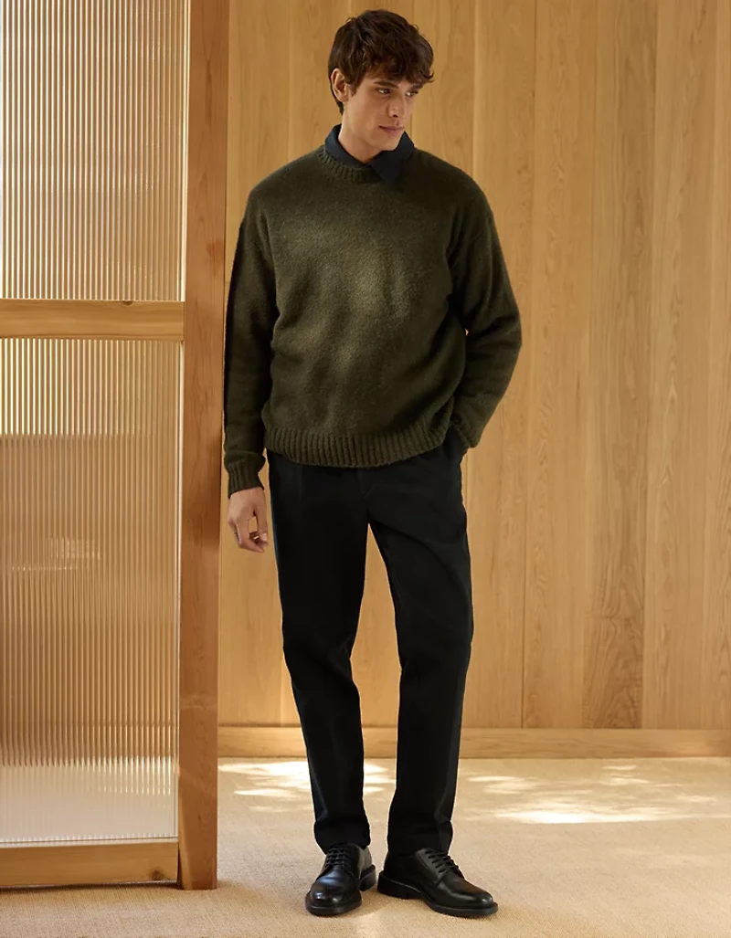 AE77 Premium Alpaca-Blend Sweater