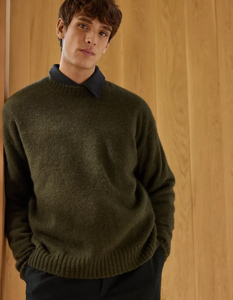 AE77 Premium Alpaca-Blend Sweater