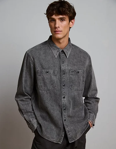 Chemise de travail en denim haut gamme AE77