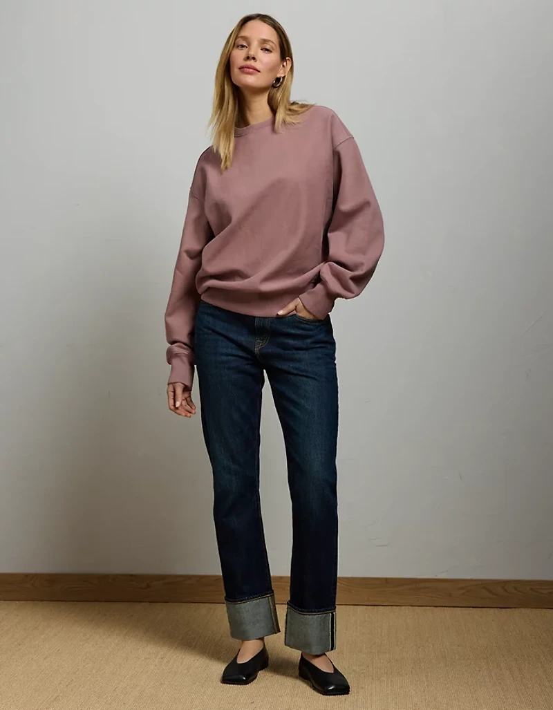 AE77 Premium Fleece Crew Neck Sweatshirt