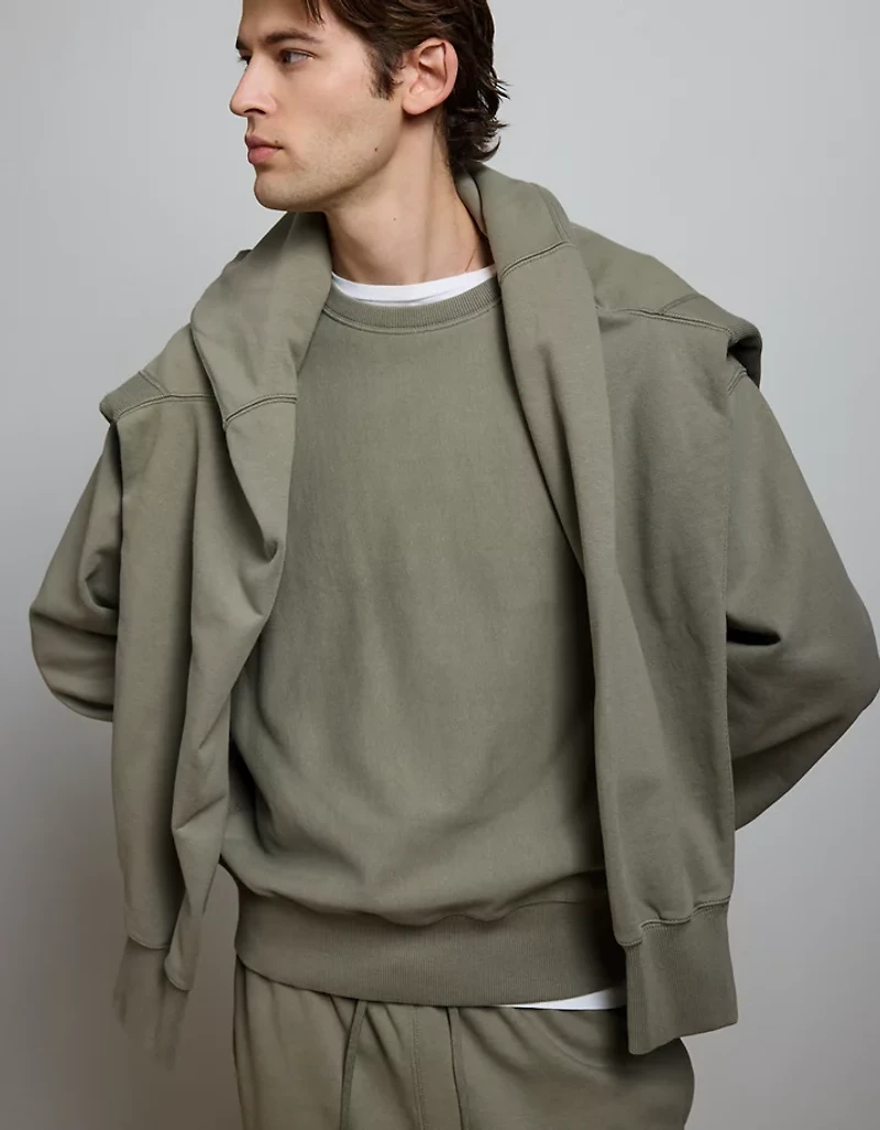 AE77 Premium Fleece Crew Neck Sweatshirt