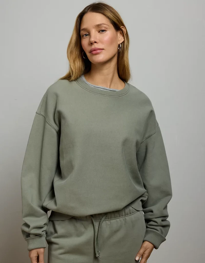 AE77 Premium Fleece Crew Neck Sweatshirt