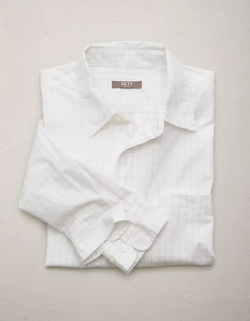 AE77 Premium Poplin Button-Up Shirt