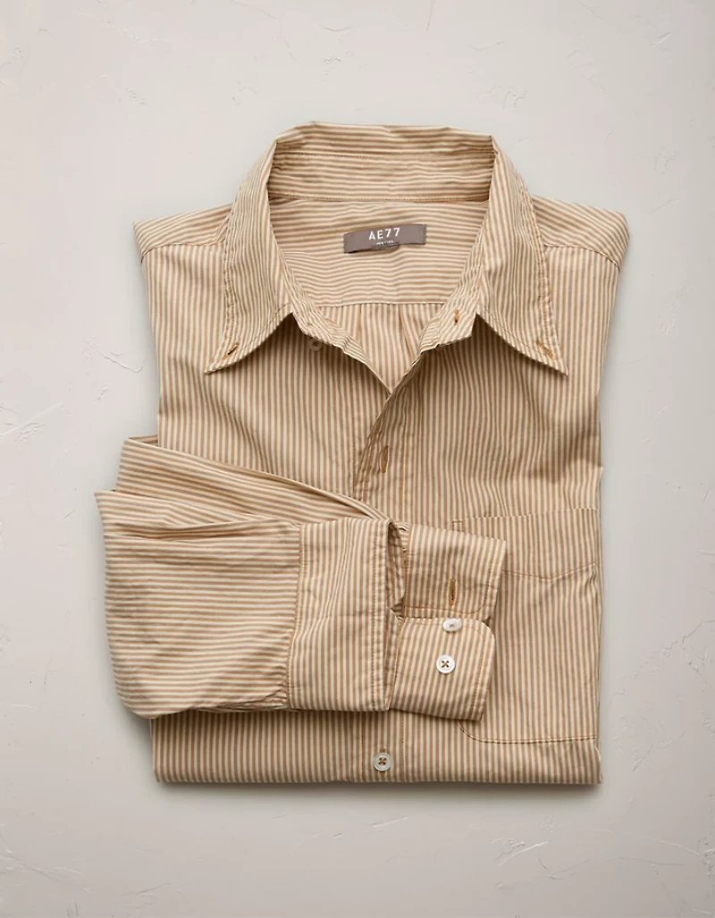 AE77 Premium Poplin Button-Up Shirt
