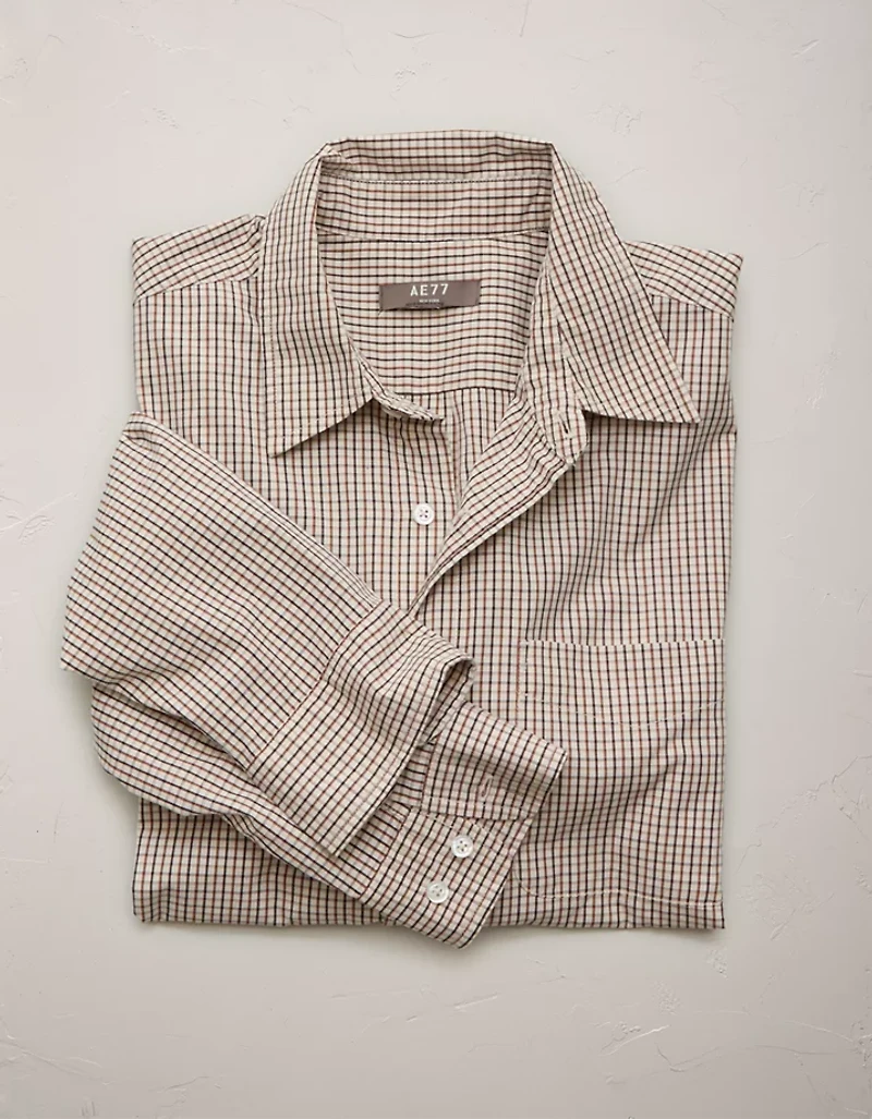 AE77 Premium Poplin Button-Up Shirt