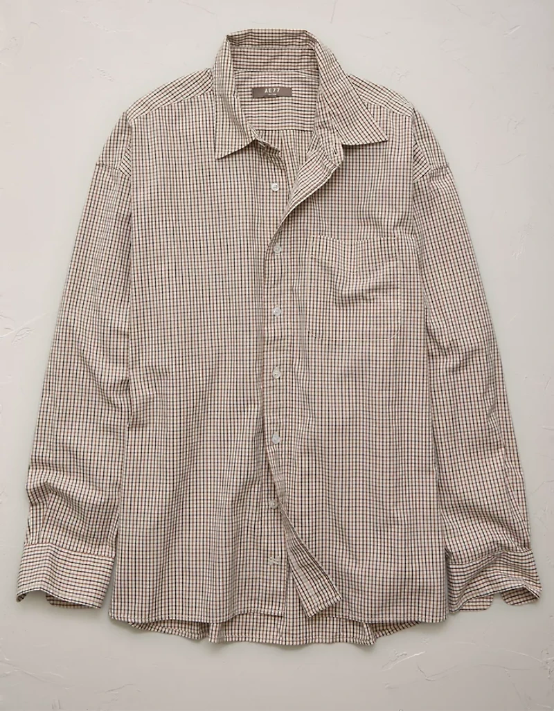 AE77 Premium Poplin Button-Up Shirt