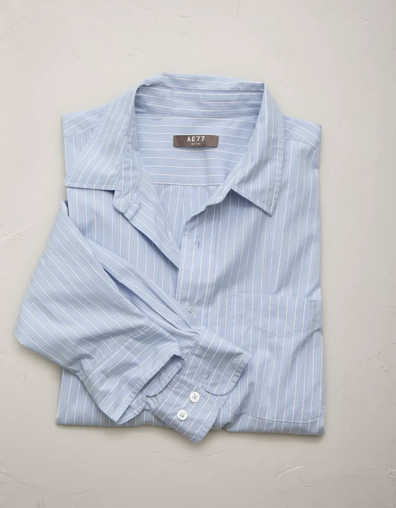 AE77 Premium Poplin Button-Up Shirt