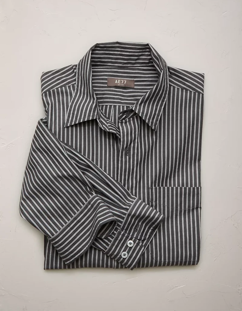 AE77 Premium Poplin Button-Up Shirt