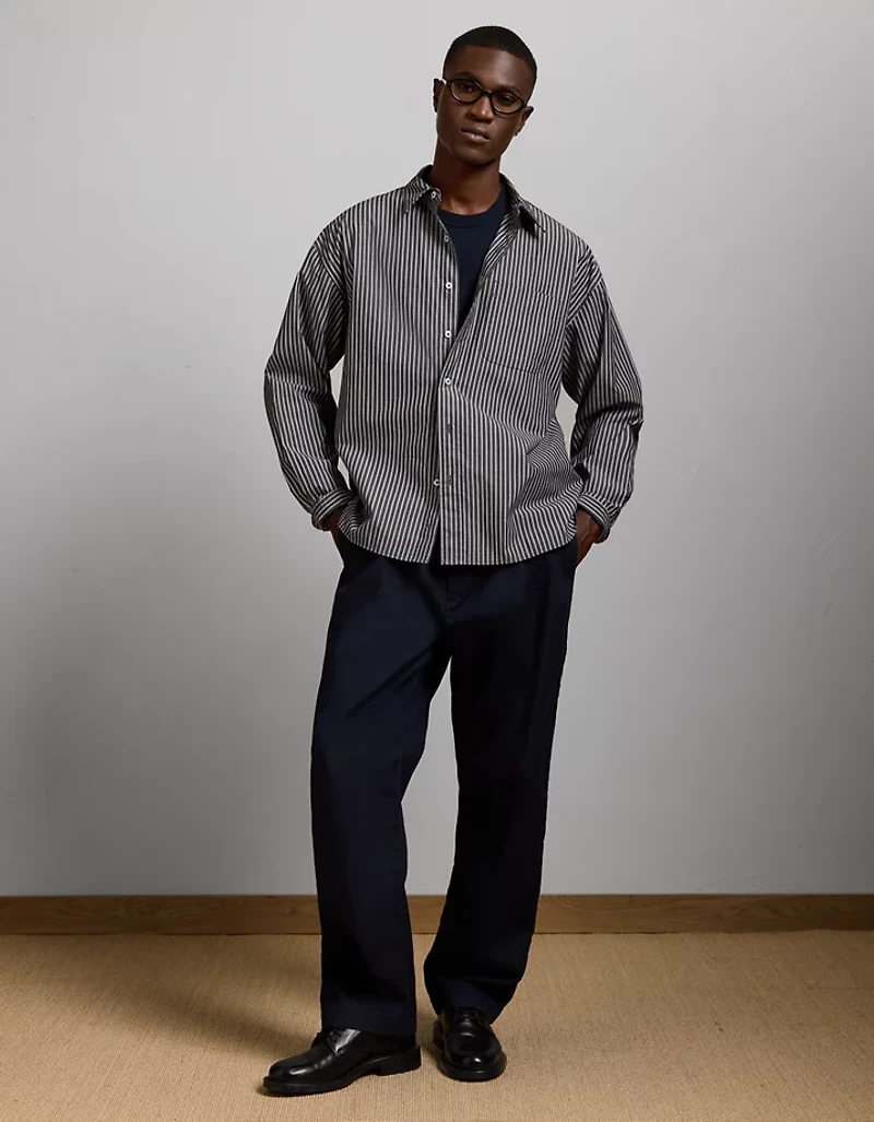 AE77 Premium Poplin Button-Up Shirt