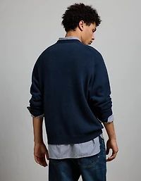 AE77 Premium Cashmere-Blend Crew Neck Sweater