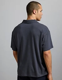 Polo en mélange de lin haut gamme AE77