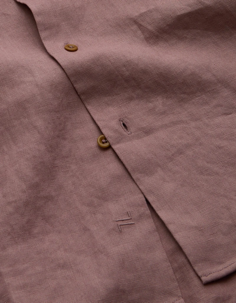 AE77 Premium Relaxed Linen Button-Up Shirt