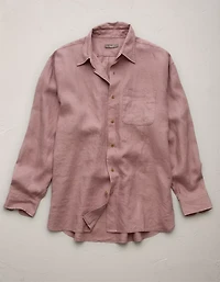 AE77 Premium Relaxed Linen Button-Up Shirt
