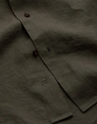 AE77 Premium Relaxed Linen Button-Up Shirt