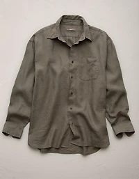 AE77 Premium Relaxed Linen Button-Up Shirt