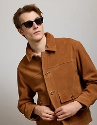 Veste de camionneur en suède AE77