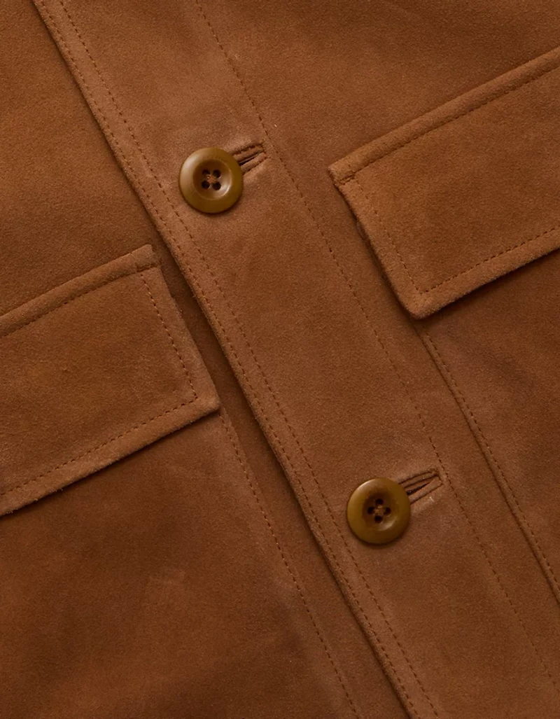 AE77 Suede Trucker Jacket