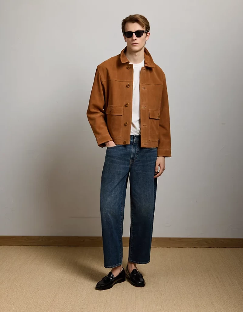 Veste de camionneur en suède AE77