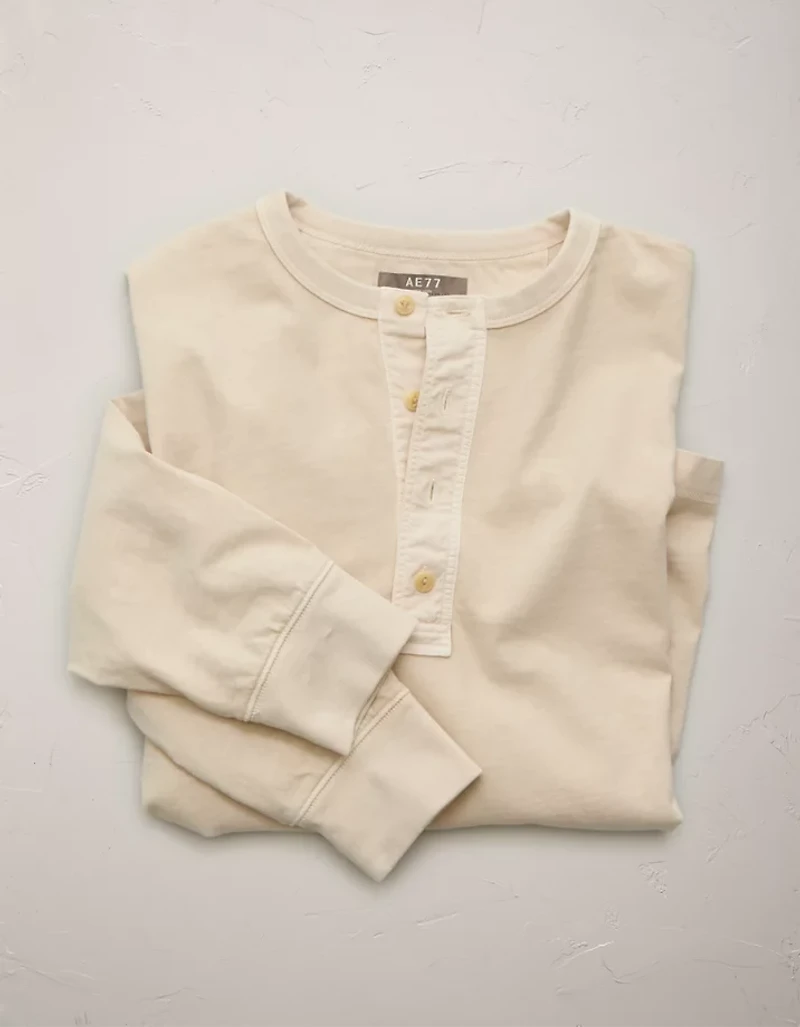 AE77 Long-Sleeve Surplus Henley Shirt