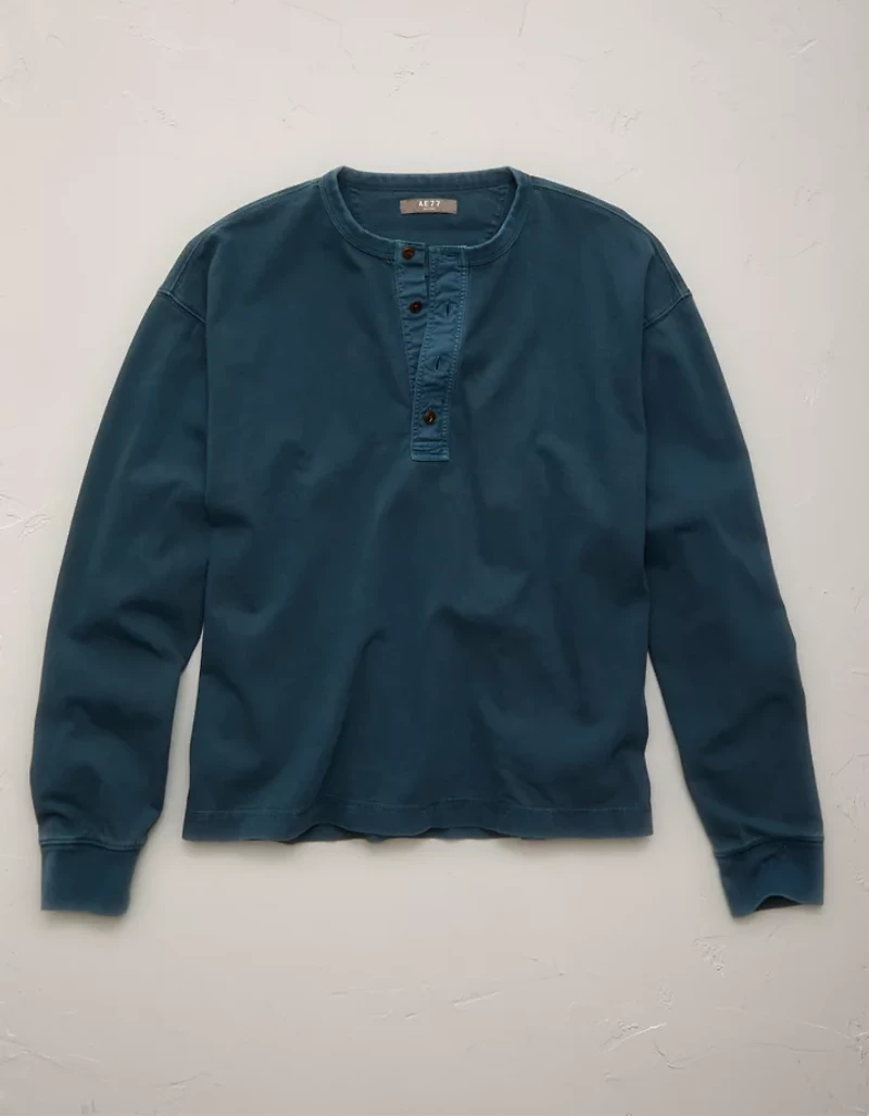 AE77 Long-Sleeve Surplus Henley Shirt