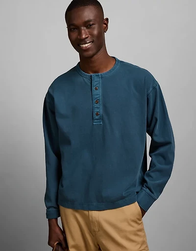 AE77 Long-Sleeve Surplus Henley Shirt