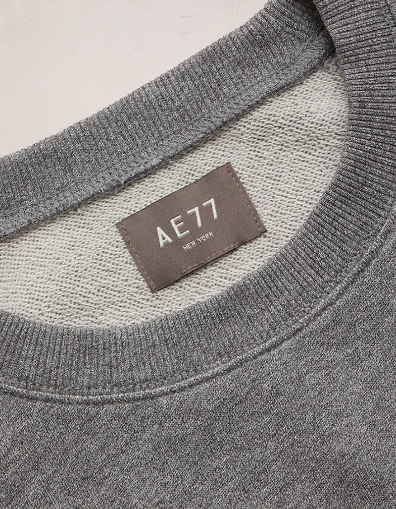 AE77 Garment-Washed Raglan Sweatshirt