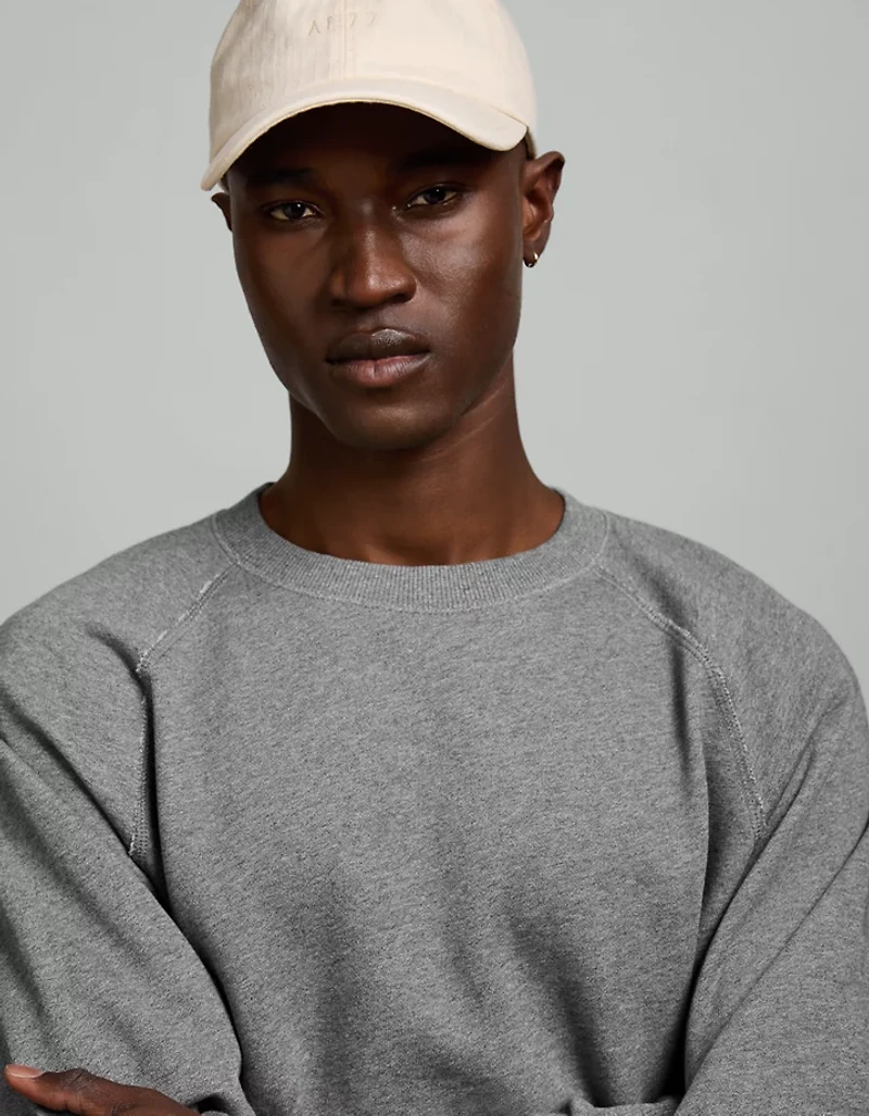 AE77 Garment-Washed Raglan Sweatshirt