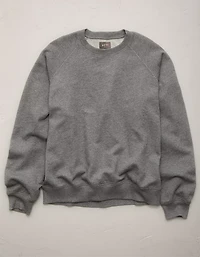 AE77 Garment-Washed Raglan Sweatshirt