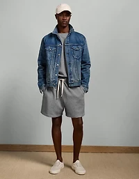 AE77 Garment-Washed Raglan Sweatshirt