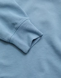 AE77 Long-Sleeve Terry Fleece Polo Shirt