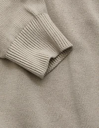 AE77 Garment-Washed Raglan Sweater