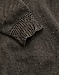 AE77 Garment-Washed Raglan Sweater