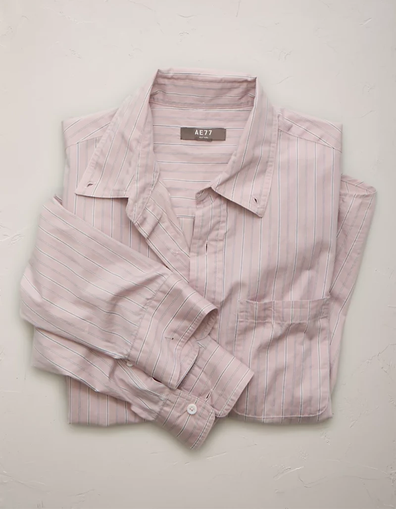 AE77 Poplin Button-Up Shirt
