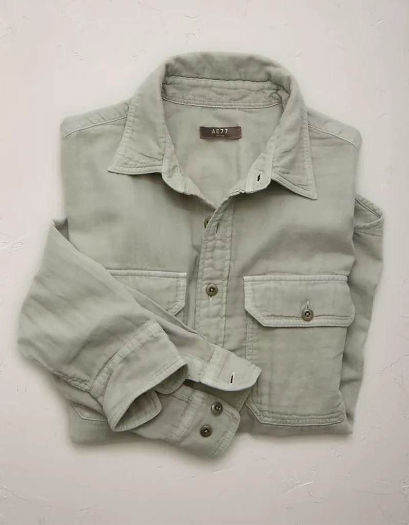 AE77 Cotton Gauze Utility Shirt
