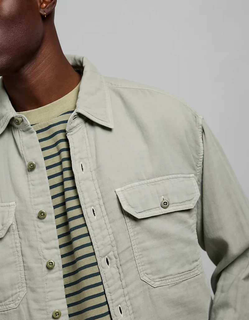 AE77 Cotton Gauze Utility Shirt