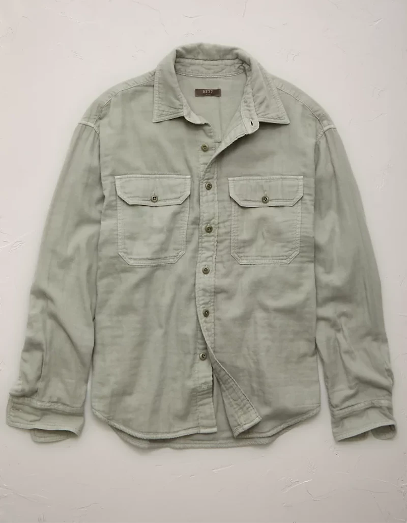 AE77 Cotton Gauze Utility Shirt