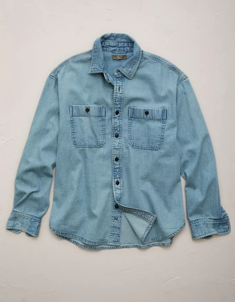 AE77 Long-Sleeve Chambray Shirt