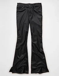 AE Super High-Waisted Leather Flare Pant