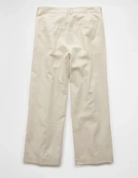 AE Linen-Blend Stovepipe Crop Trouser
