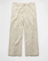 AE Linen-Blend Stovepipe Crop Trouser