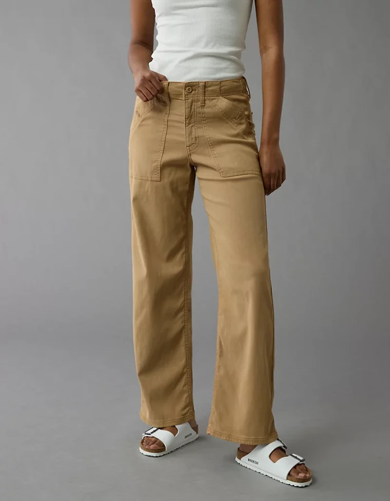 AE Stretch High-Waisted Stovepipe Utility Pant