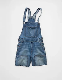 Shorts en jean salopette de menuisier 8 po AE