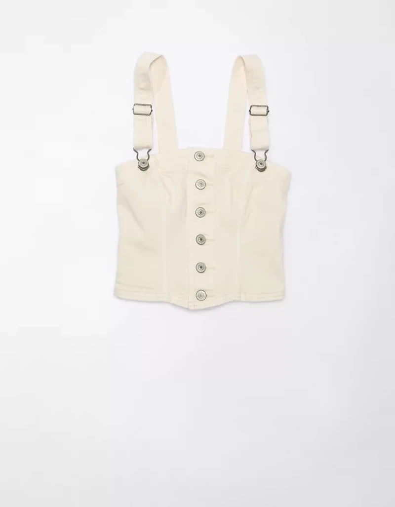 Débardeur court en denim AE