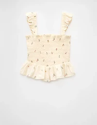 AE Bella Smocked Crop Top