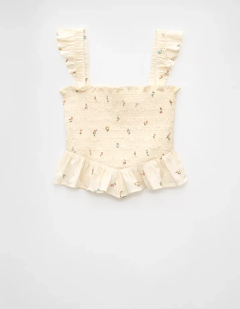 AE Bella Smocked Crop Top