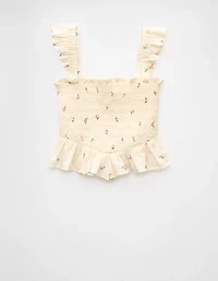 AE Bella Smocked Crop Top