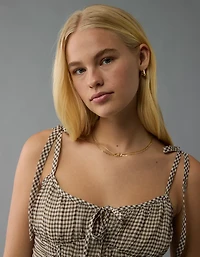 AE Corset Peplum Top