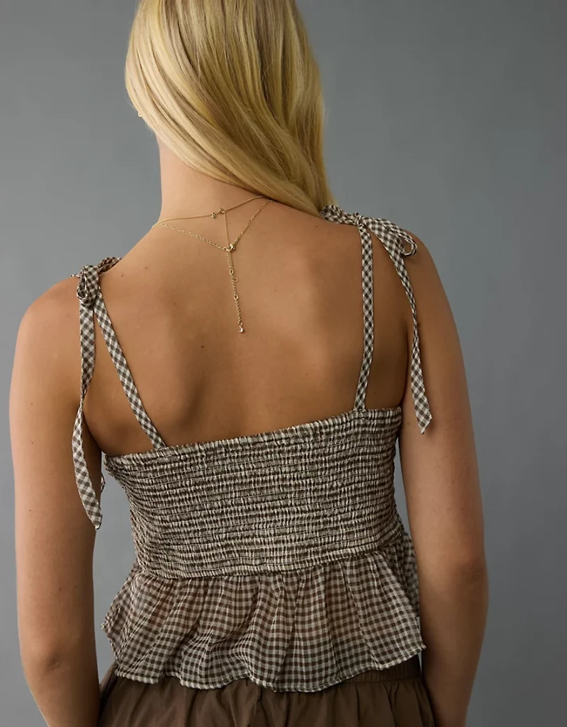AE Corset Peplum Top